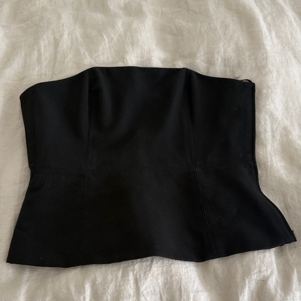 Club Monaco Black Strapless Top